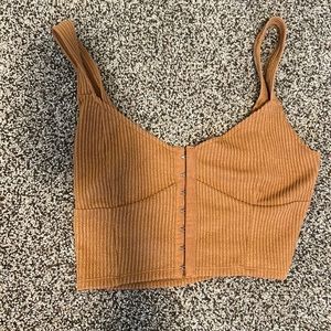 Brown pac-sun top ( Size m)
